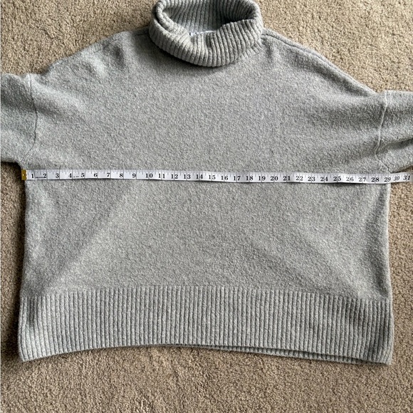 And Other Stories Turtle Neck Pullover Acrylic Grey Winter Sweater Size Large - Picture 13 of 15